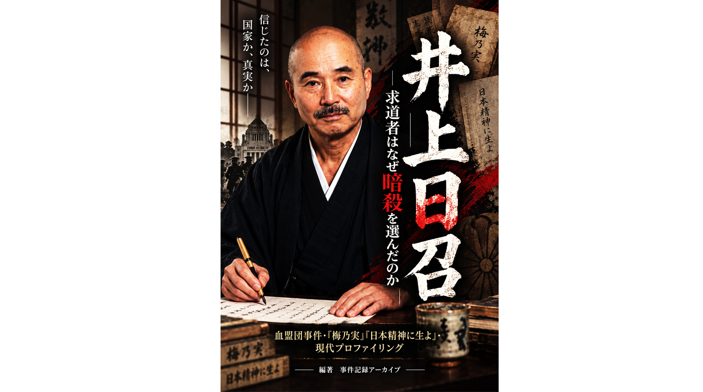 Kindleで出版しました 井上日召――求道者はなぜ暗殺を選んだのか: 血盟団事件・『梅乃実』『日本精神に生よ』・現代プロファイリング